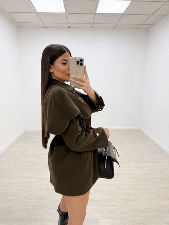 ABRIGO CAPA YSL VERDE